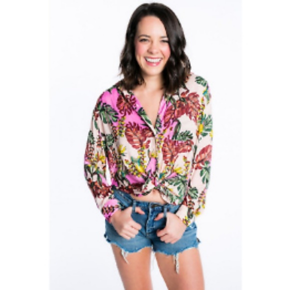 Free People Tops - Free People Under the Palms Button Blouse - Size S